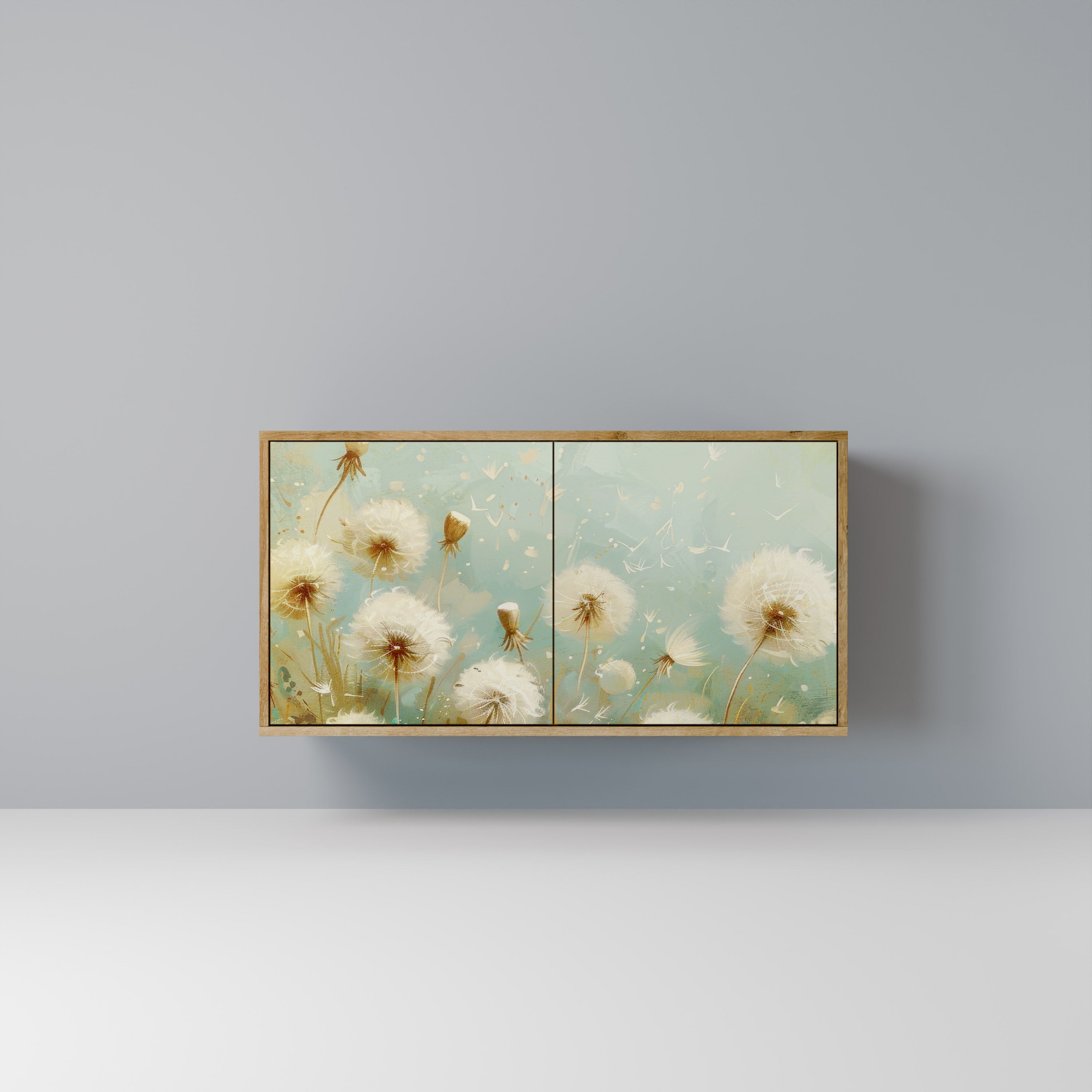 DREAMY MEADOW Aparador de 2 Portas em Efeito Carvalho