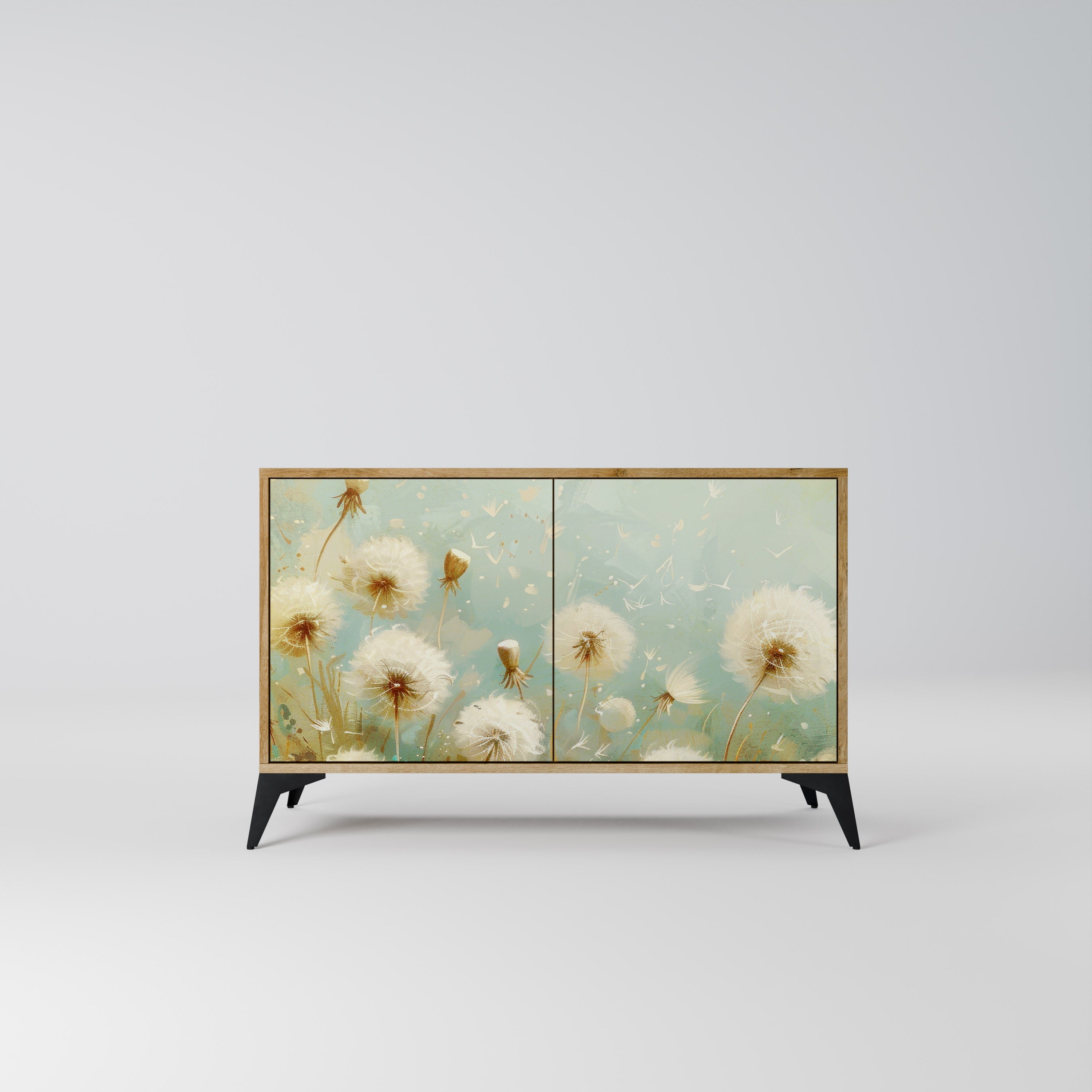 DREAMY MEADOW Aparador de 2 Portas em Efeito Carvalho