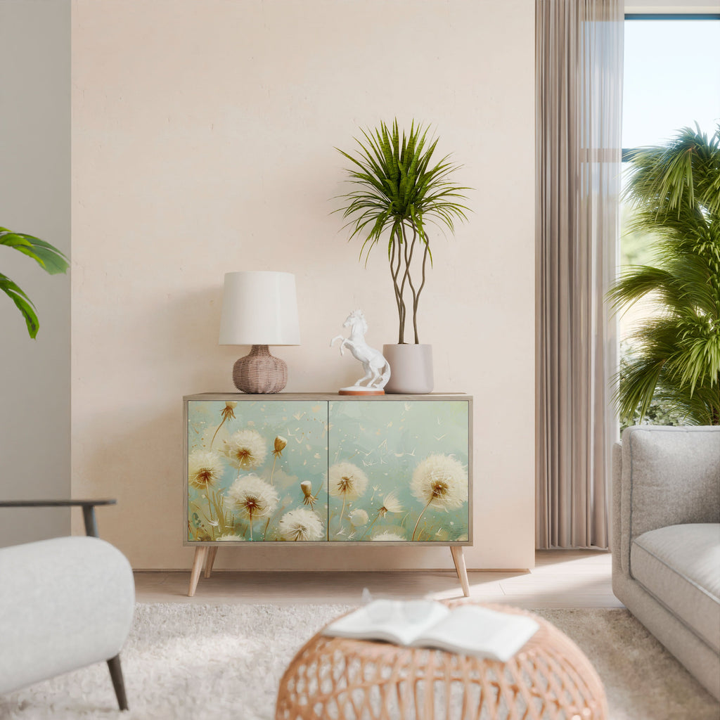 DREAMY MEADOW Aparador de 2 Portas em Efeito Carvalho