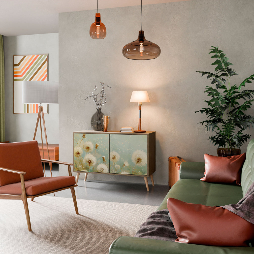 DREAMY MEADOW Aparador de 2 Portas em Efeito Carvalho