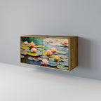 BLOOMING WATERS Aparador de 2 Portas em Efeito Carvalho