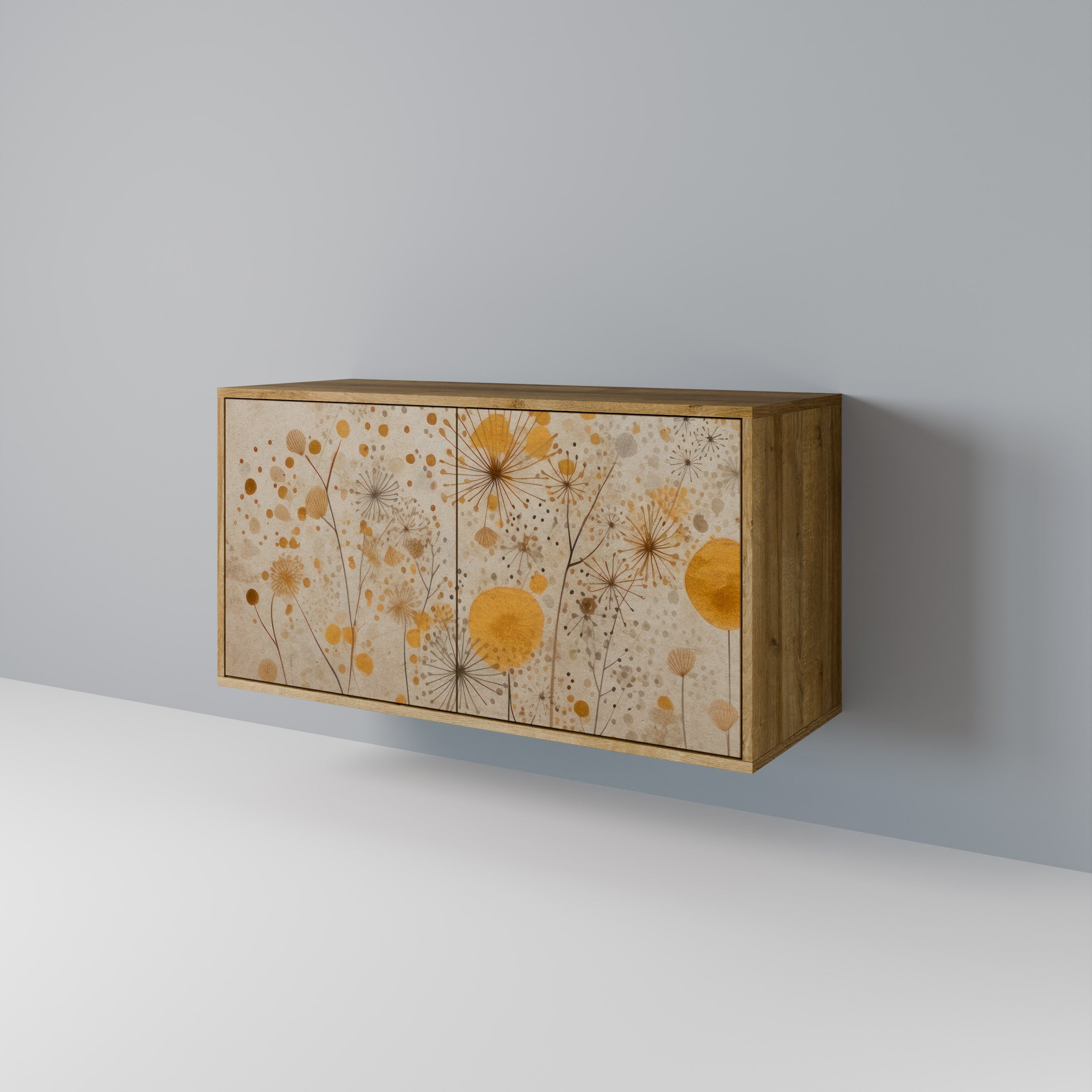 MORNING GLADE Aparador de 2 Portas em Efeito Carvalho