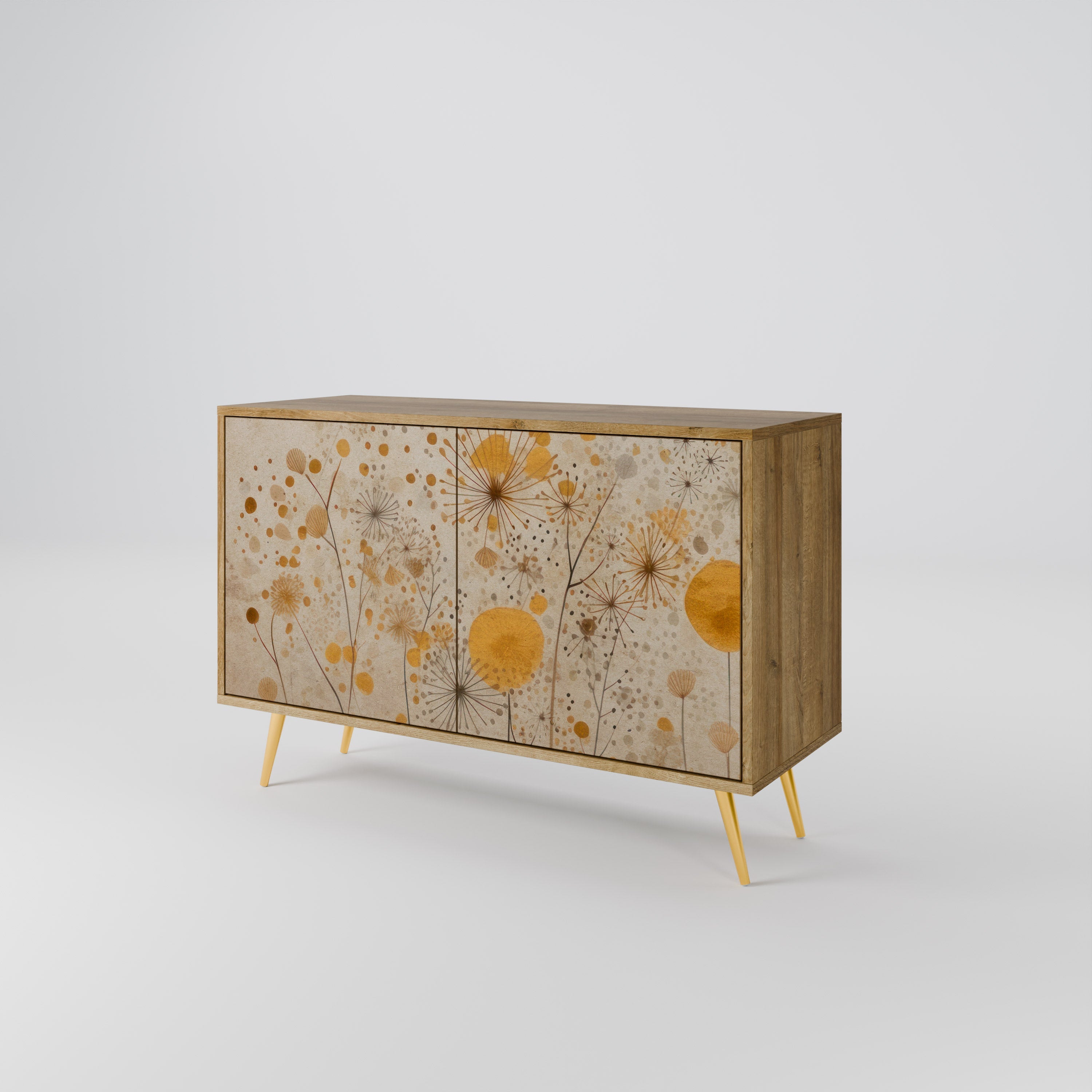 MORNING GLADE Aparador de 2 Portas em Efeito Carvalho