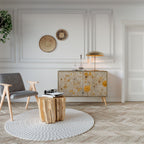 MORNING GLADE Aparador de 2 Portas em Efeito Carvalho