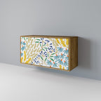 HELLO SPRING Aparador de 2 Portas em Efeito Carvalho