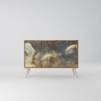 GENTLE POWER Aparador de 2 Portas em Efeito Carvalho