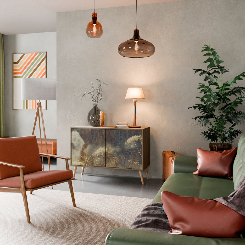 GENTLE POWER Aparador de 2 Portas em Efeito Carvalho