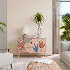 PASTEL DESTINY Aparador de 2 Portas em Efeito Carvalho