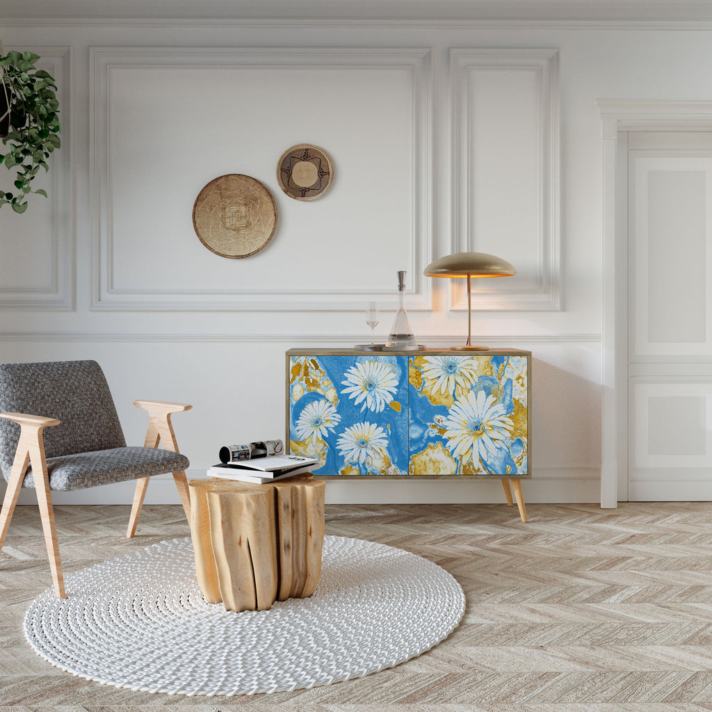 DAISY LUXE Aparador de 2 Portas em Efeito Carvalho