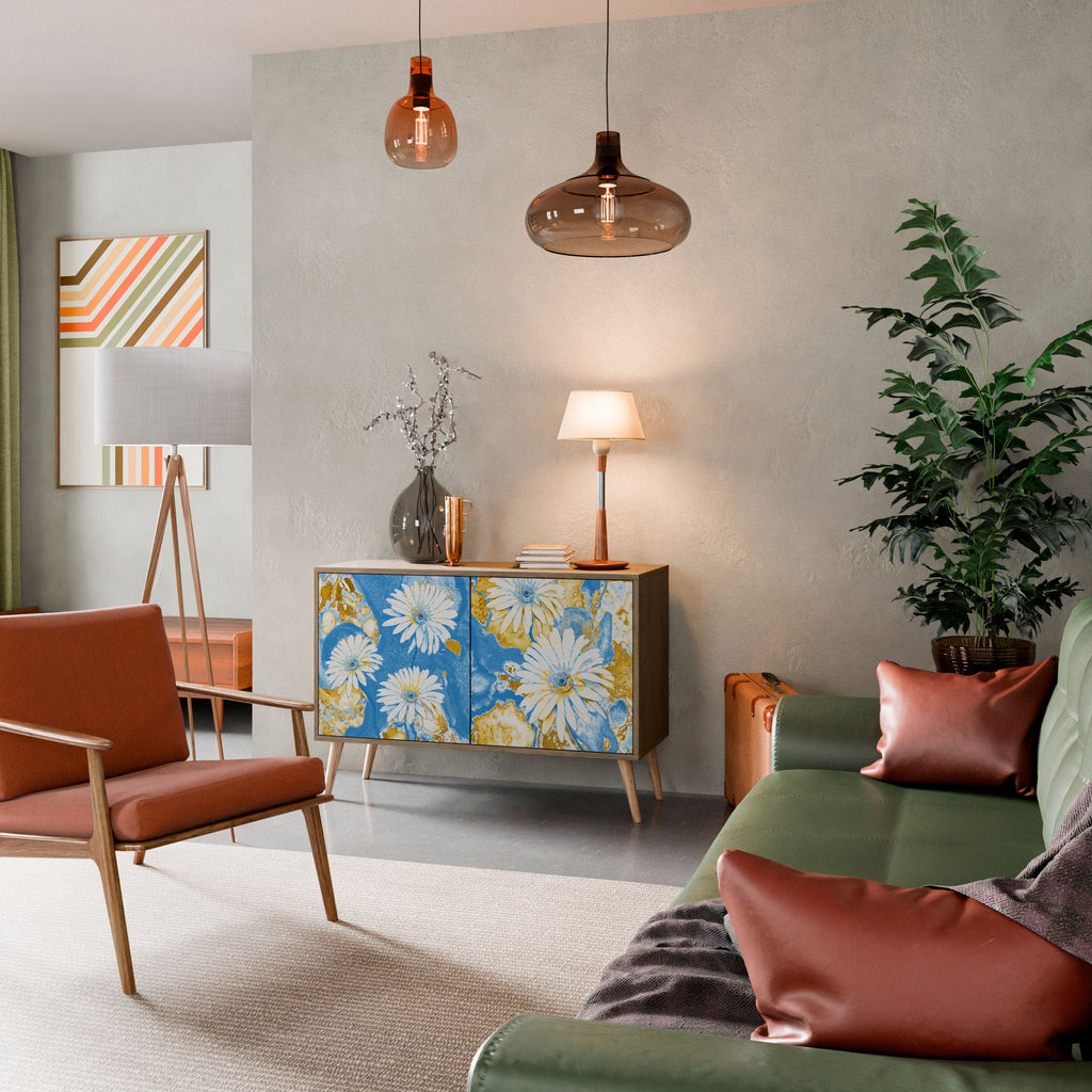 DAISY LUXE Aparador de 2 Portas em Efeito Carvalho