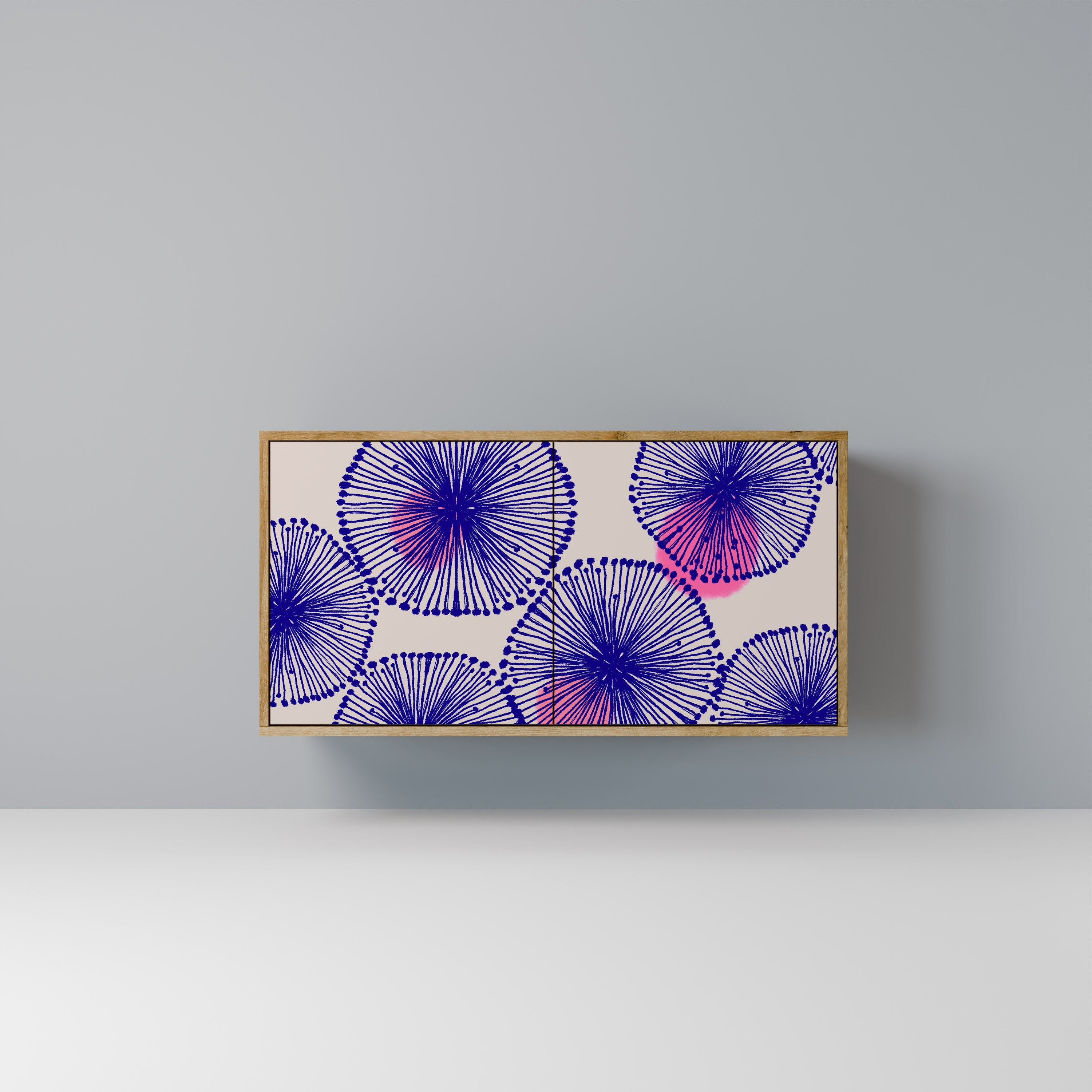 MAGIC NATURE Aparador de 2 Portas em Efeito Carvalho