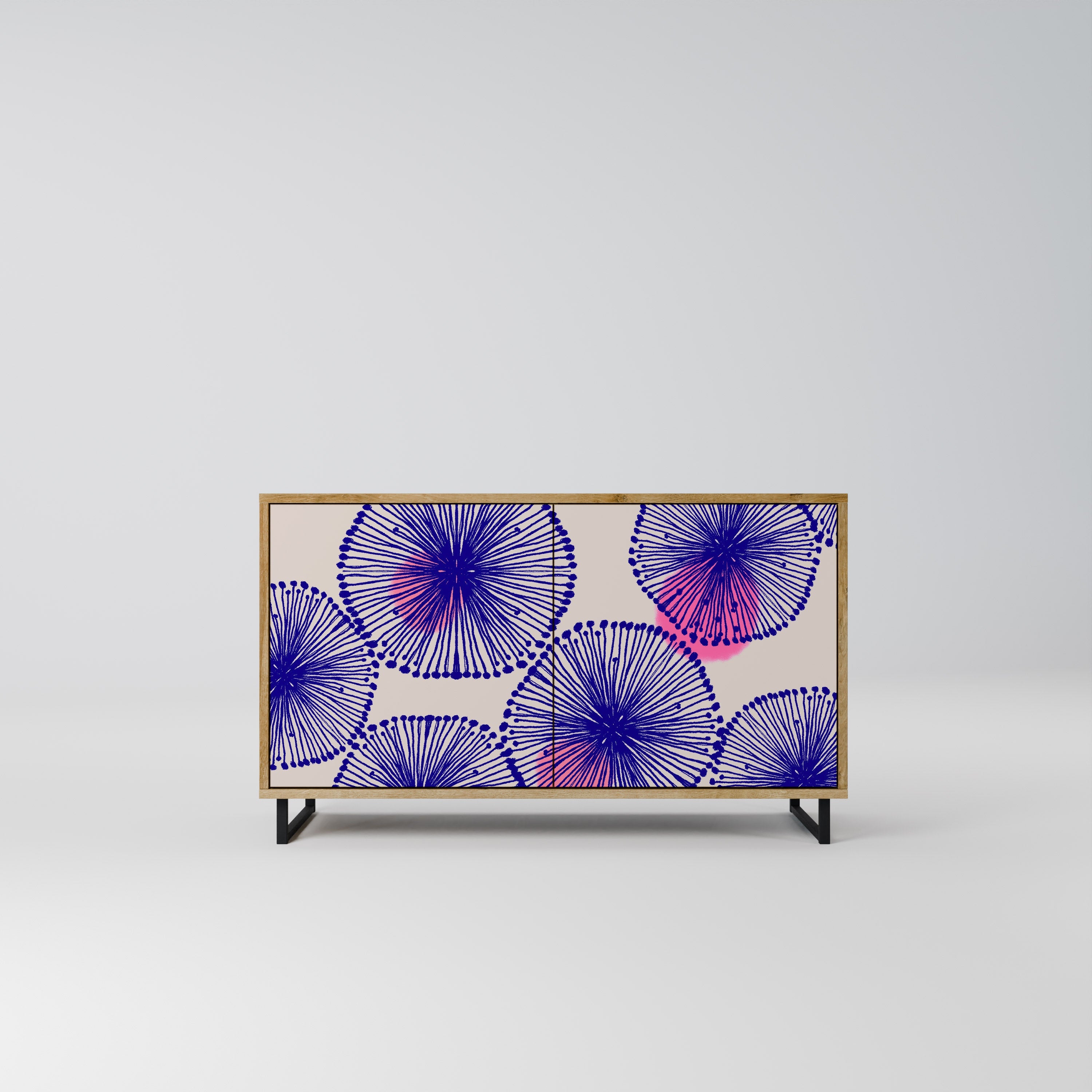 MAGIC NATURE Aparador de 2 Portas em Efeito Carvalho