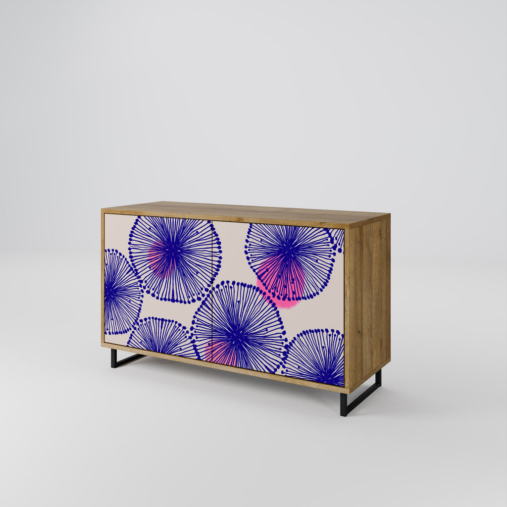 MAGIC NATURE Aparador de 2 Portas em Efeito Carvalho