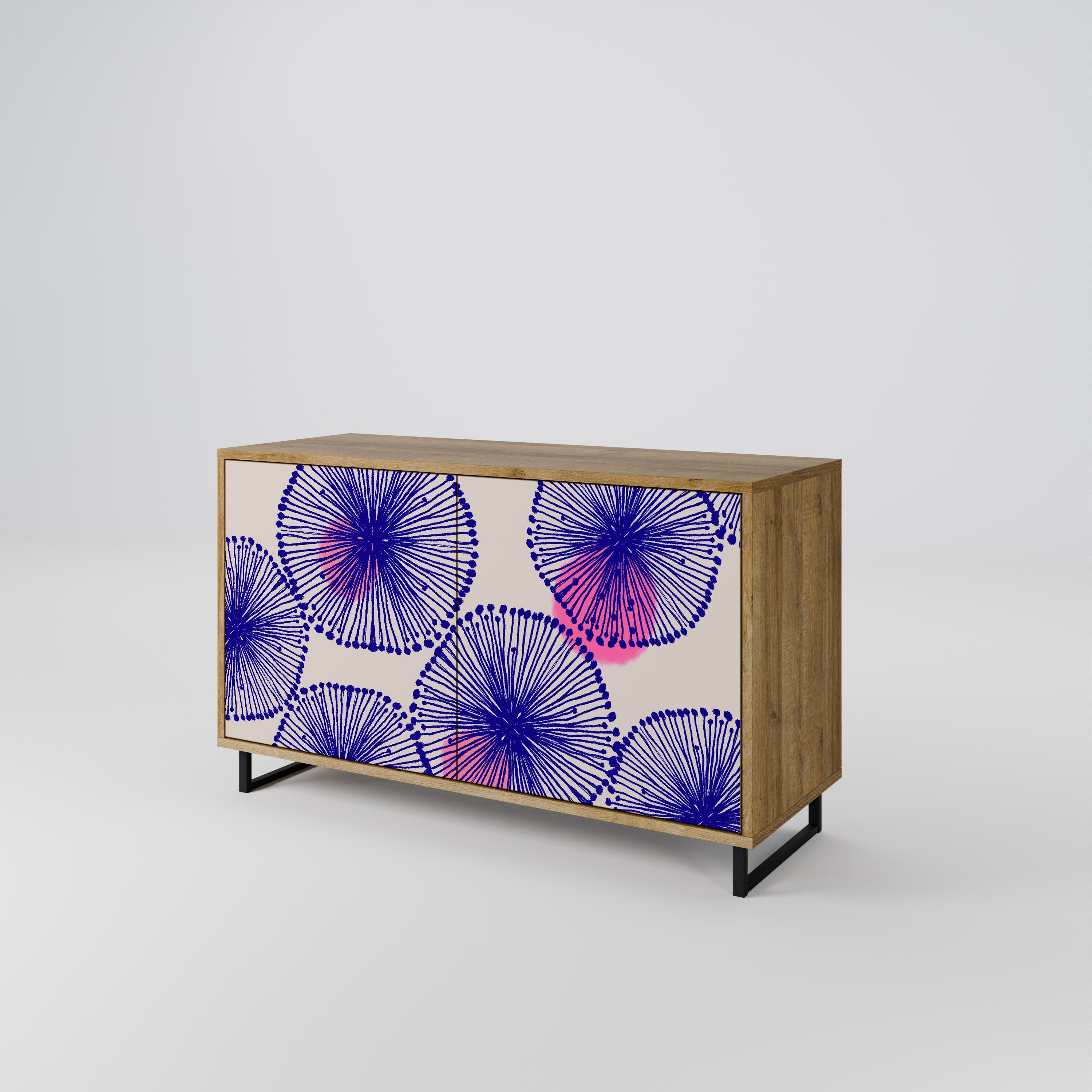 MAGIC NATURE Aparador de 2 Portas em Efeito Carvalho