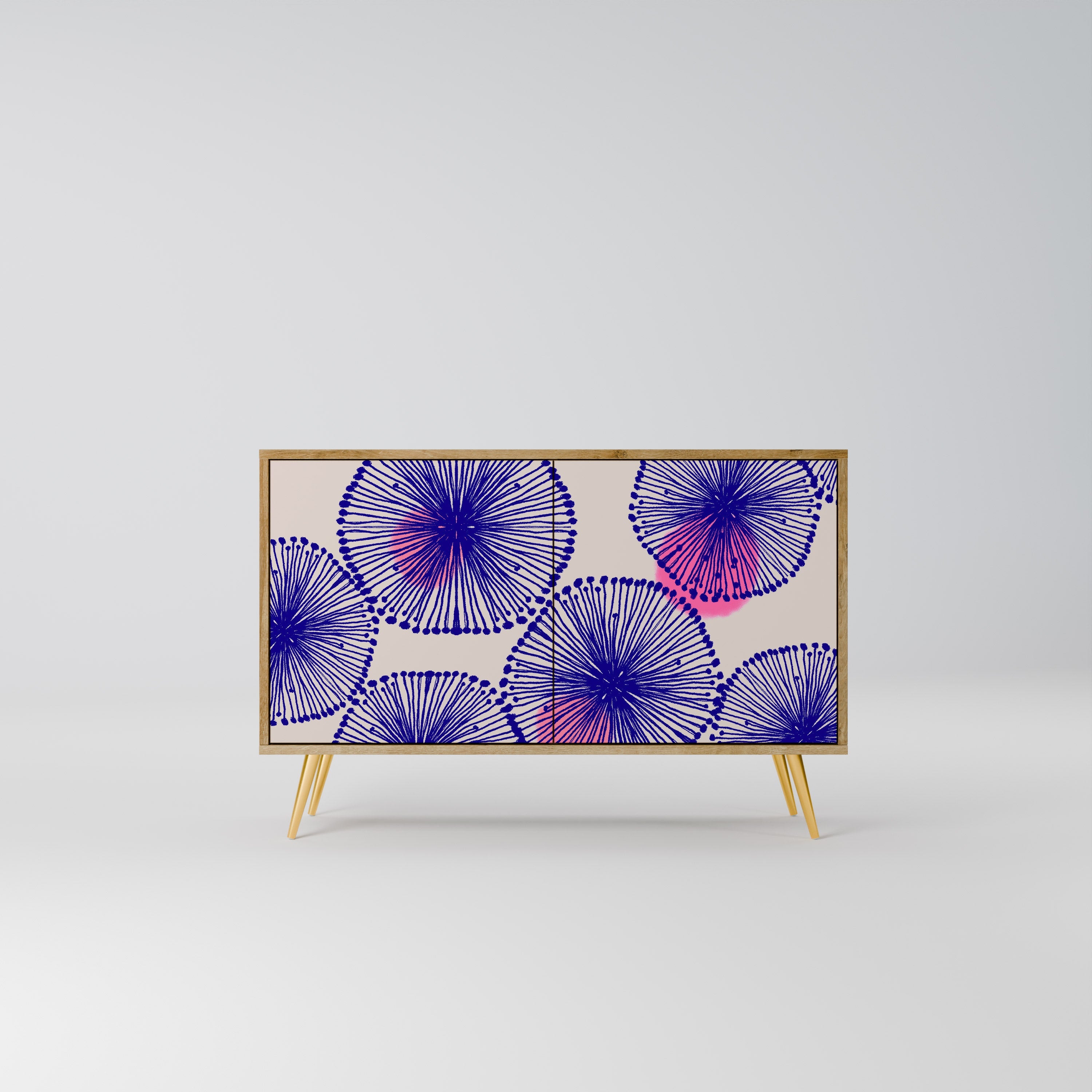 MAGIC NATURE Aparador de 2 Portas em Efeito Carvalho