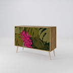 TROPICAL BEAUTY Aparador de 2 Portas em Efeito Carvalho