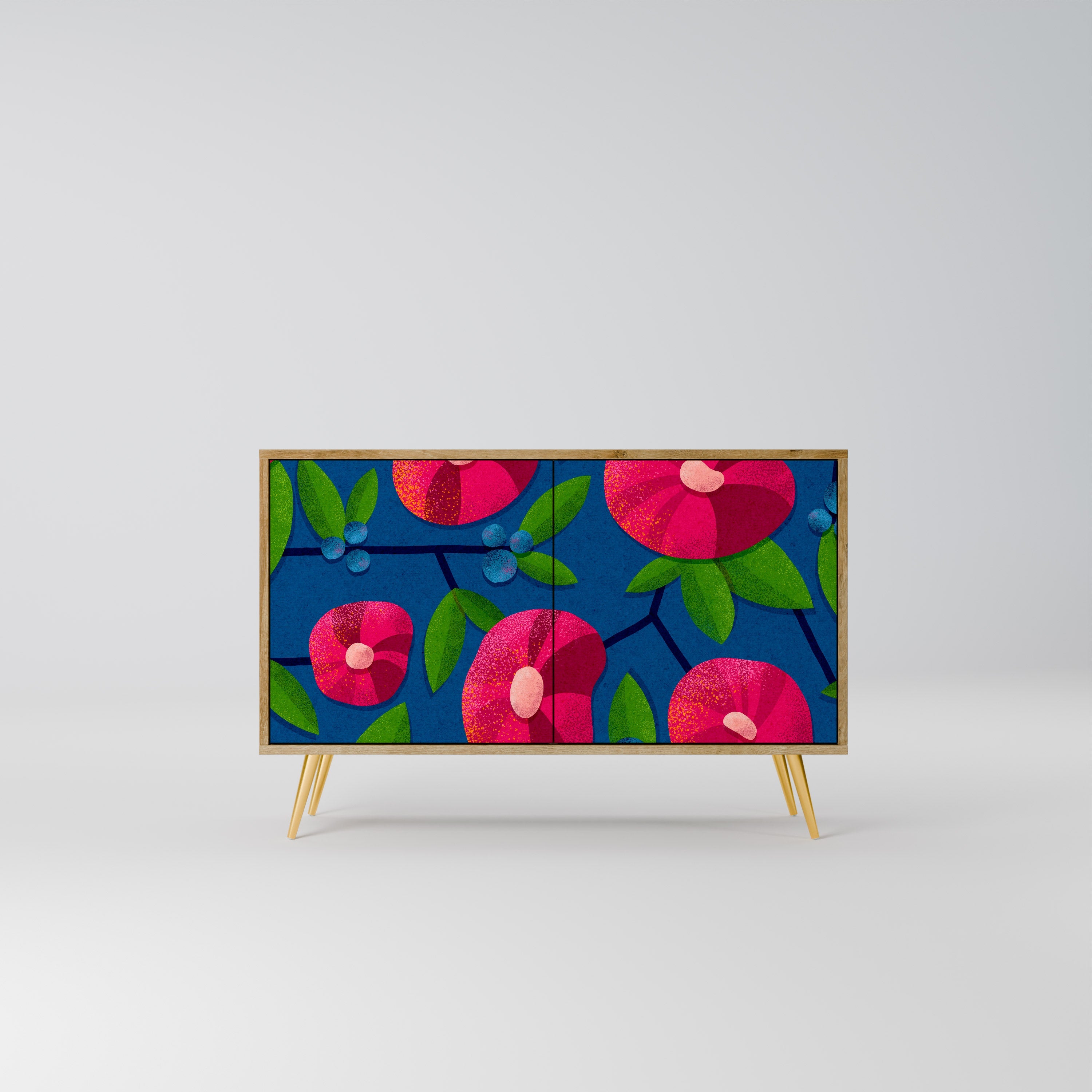 SPRING THOUGHTS Aparador de 2 Portas em Efeito Carvalho