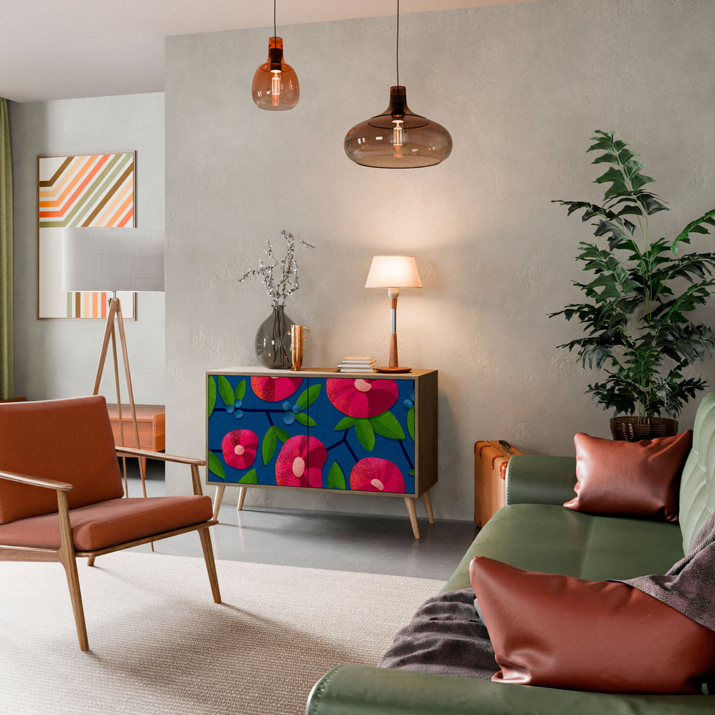 SPRING THOUGHTS Aparador de 2 Portas em Efeito Carvalho