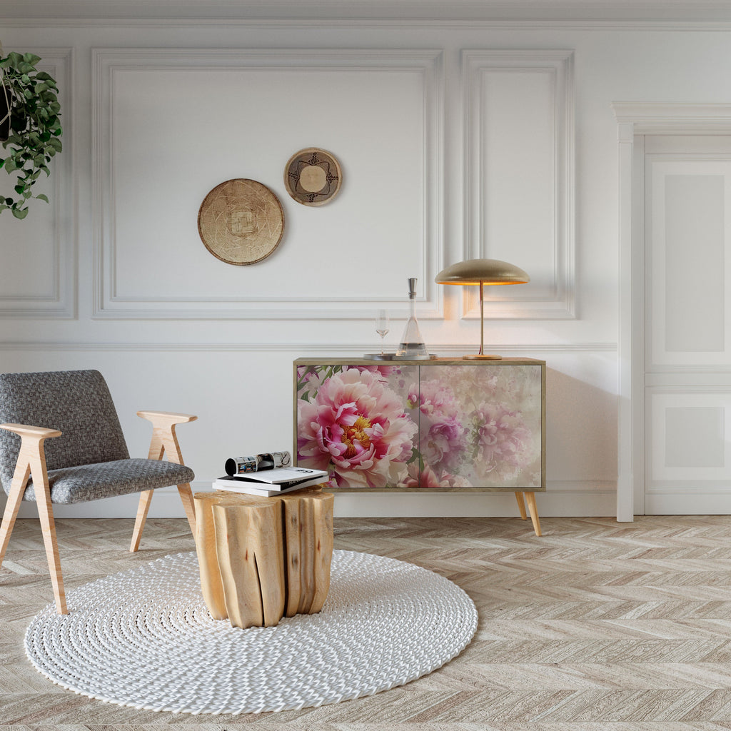 PEONY WHISPER Aparador de 2 Portas em Efeito Carvalho