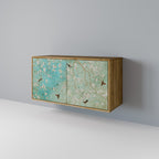 BLOOMING CHARM Aparador de 2 Portas em Efeito Carvalho