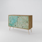 BLOOMING CHARM Aparador de 2 Portas em Efeito Carvalho