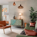 BLOOMING CHARM Aparador de 2 Portas em Efeito Carvalho