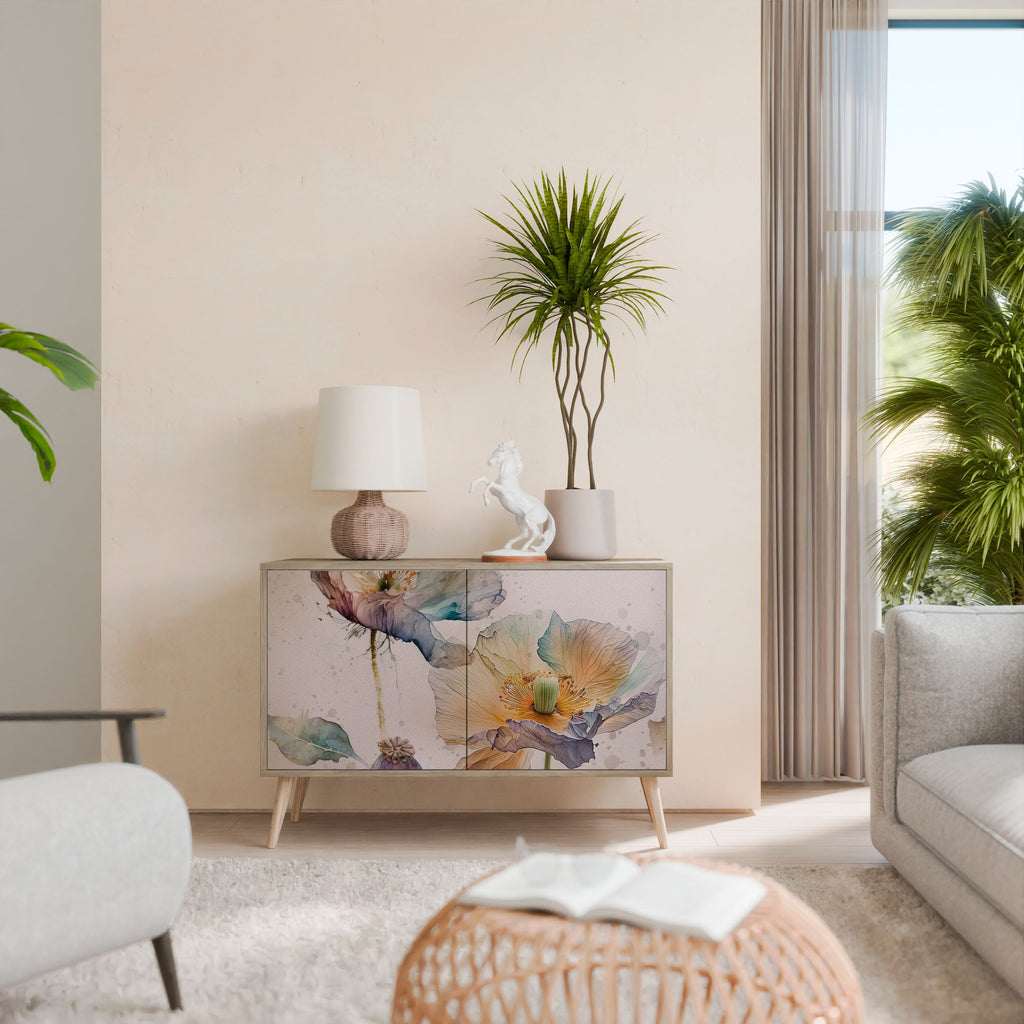 SOFTEN POPPY Aparador de 2 Portas em Efeito Carvalho