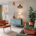 BLOOMY MORNING Aparador de 2 Portas em Efeito Carvalho