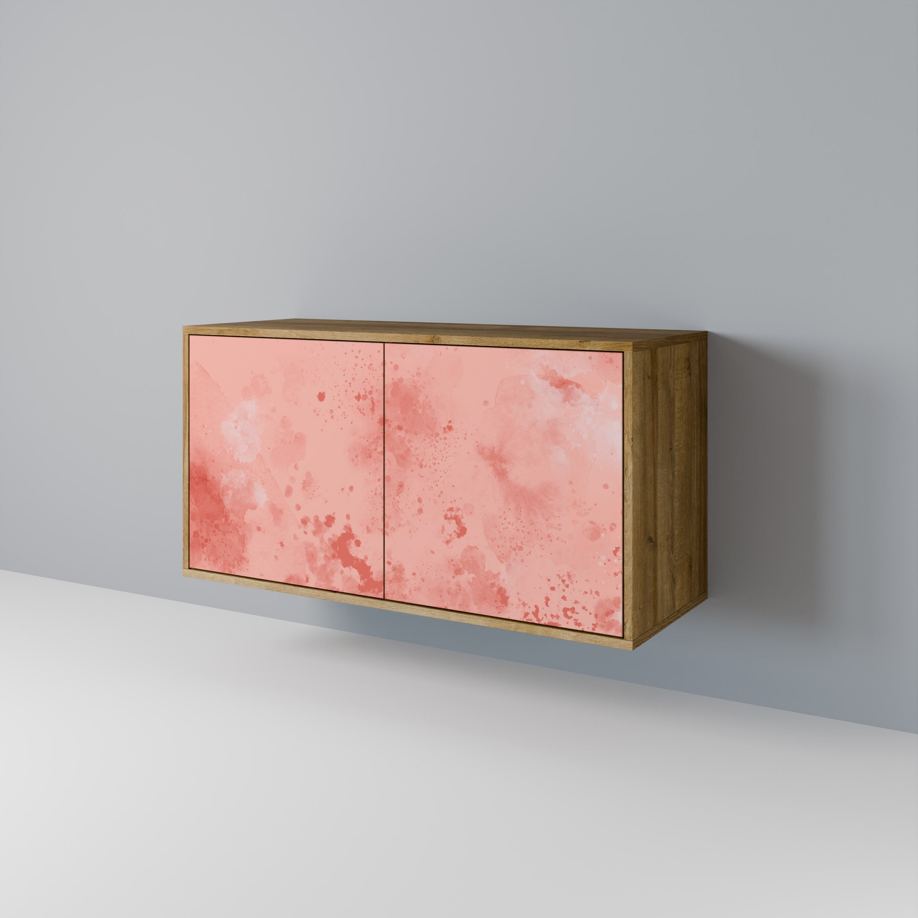 CRANE DANCE Aparador de 2 Portas em Efeito Carvalho