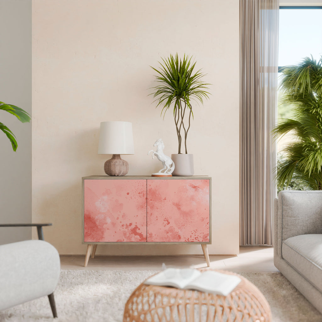 CRANE DANCE Aparador de 2 Portas em Efeito Carvalho