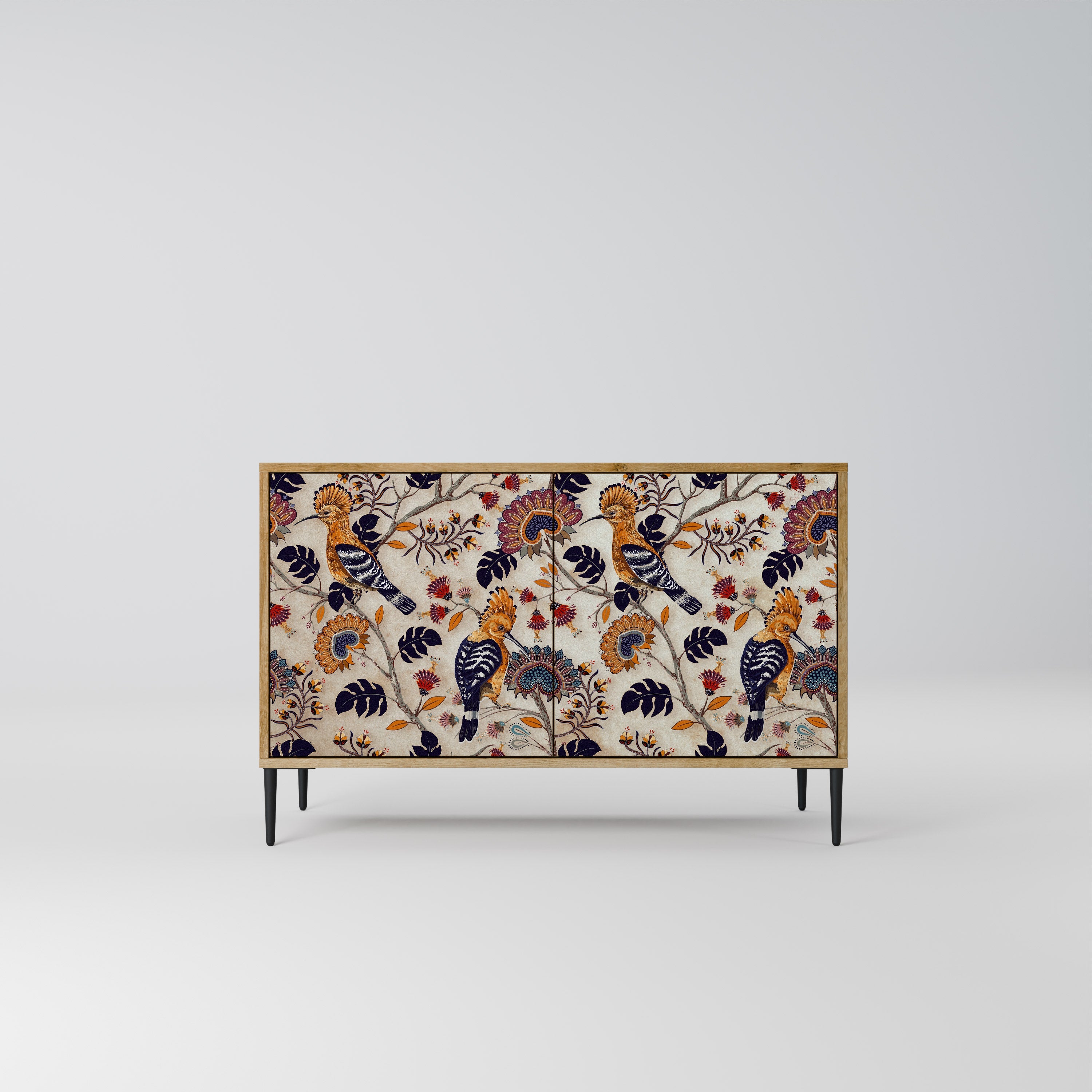 EMINENT HOOPOE Aparador de 2 Portas em Efeito Carvalho