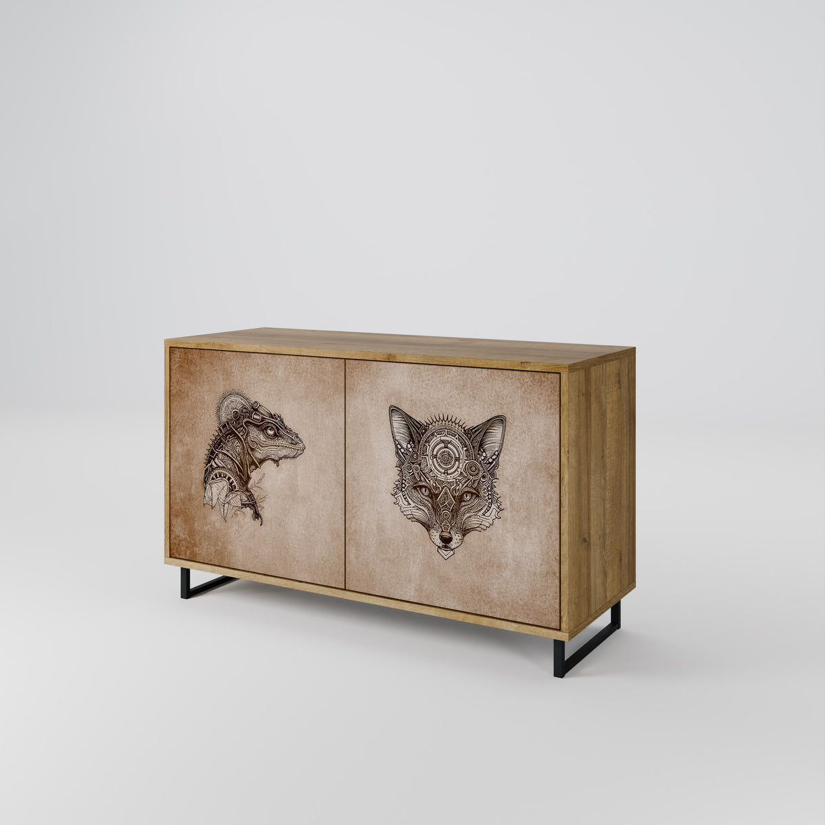 STEAMPUNK CLAN 2-Door Sideboard