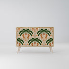 DANCING PREDATORS Aparador de 2 Portas em Efeito Carvalho