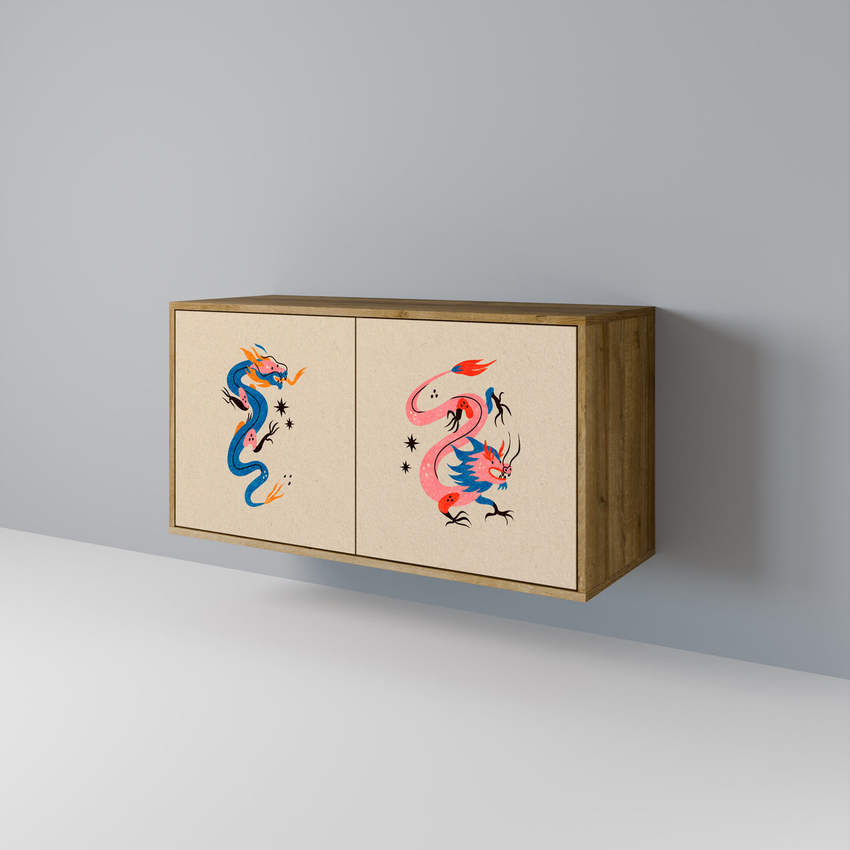 MYTHOLOGICAL CREATURES Aparador de 2 Portas