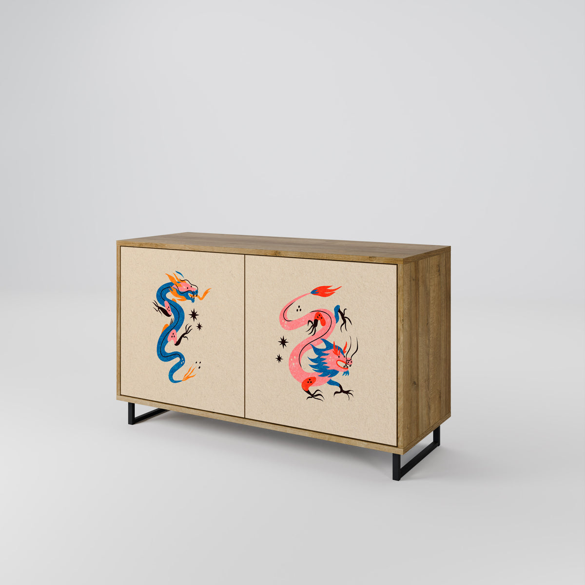 MYTHOLOGICAL CREATURES 2-Door Sideboard