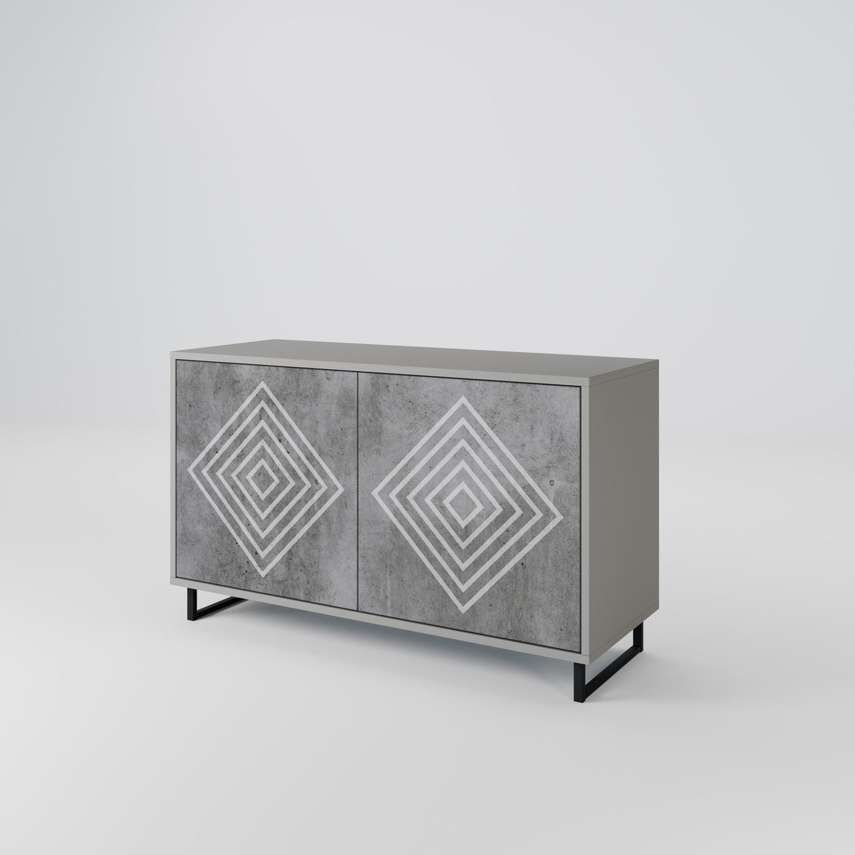 POLYGONAL ARTISTRY Aparador de 2 Portas