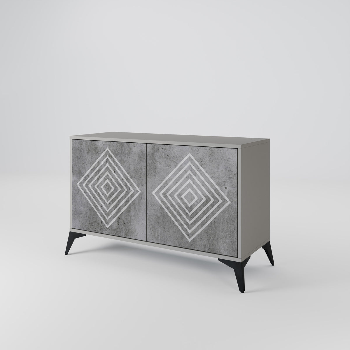 POLYGONAL ARTISTRY Aparador de 2 Portas