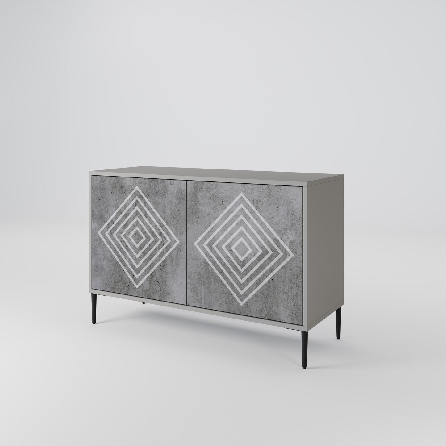 POLYGONAL ARTISTRY Aparador de 2 Portas