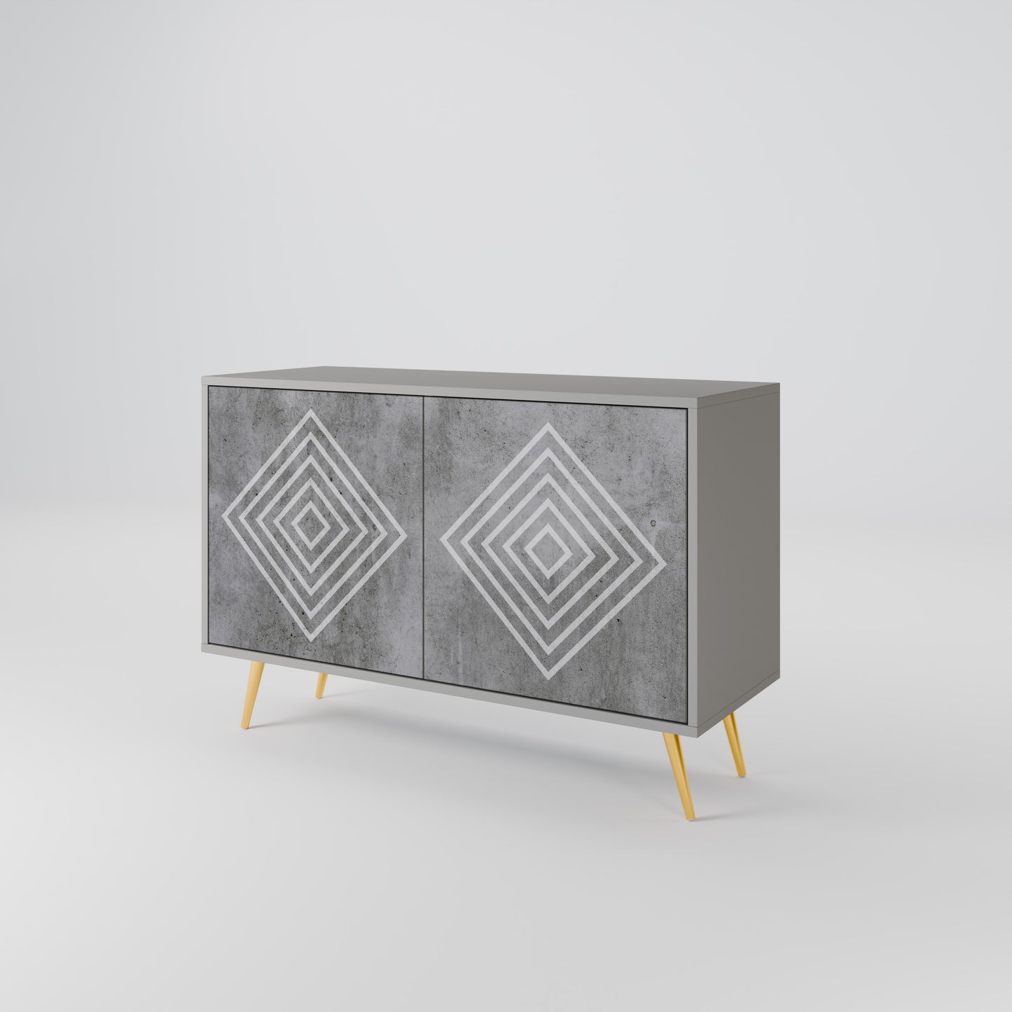 POLYGONAL ARTISTRY Aparador de 2 Portas