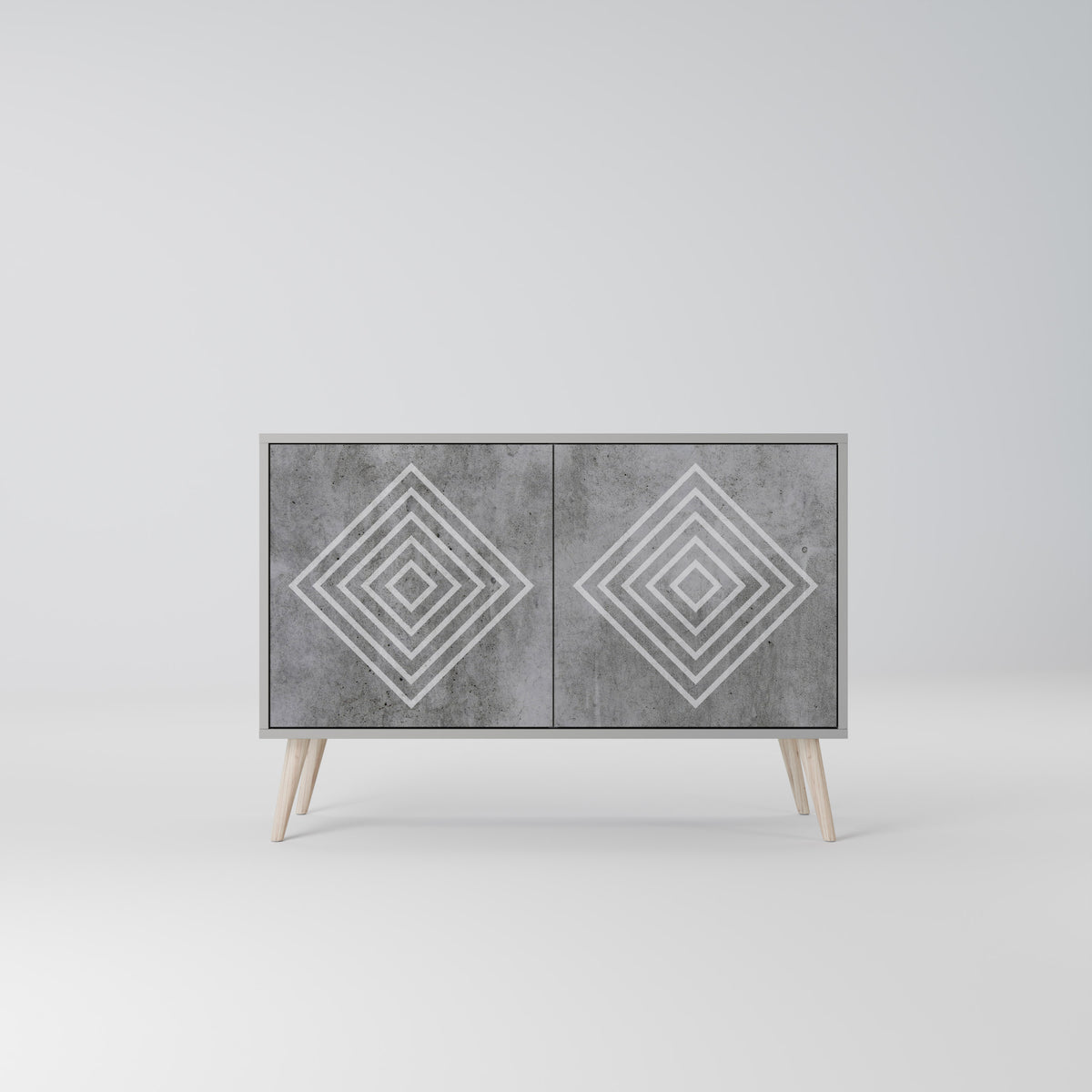 POLYGONAL ARTISTRY Aparador de 2 Portas