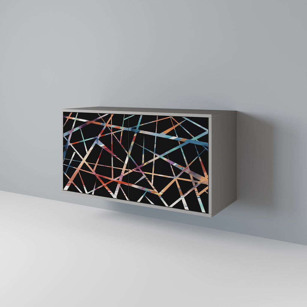 POLYGON VERVE Aparador de 2 Portas em Acabamento Cinzento