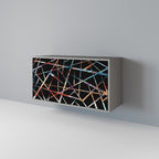 POLYGON VERVE Aparador de 2 Portas em Acabamento Cinzento