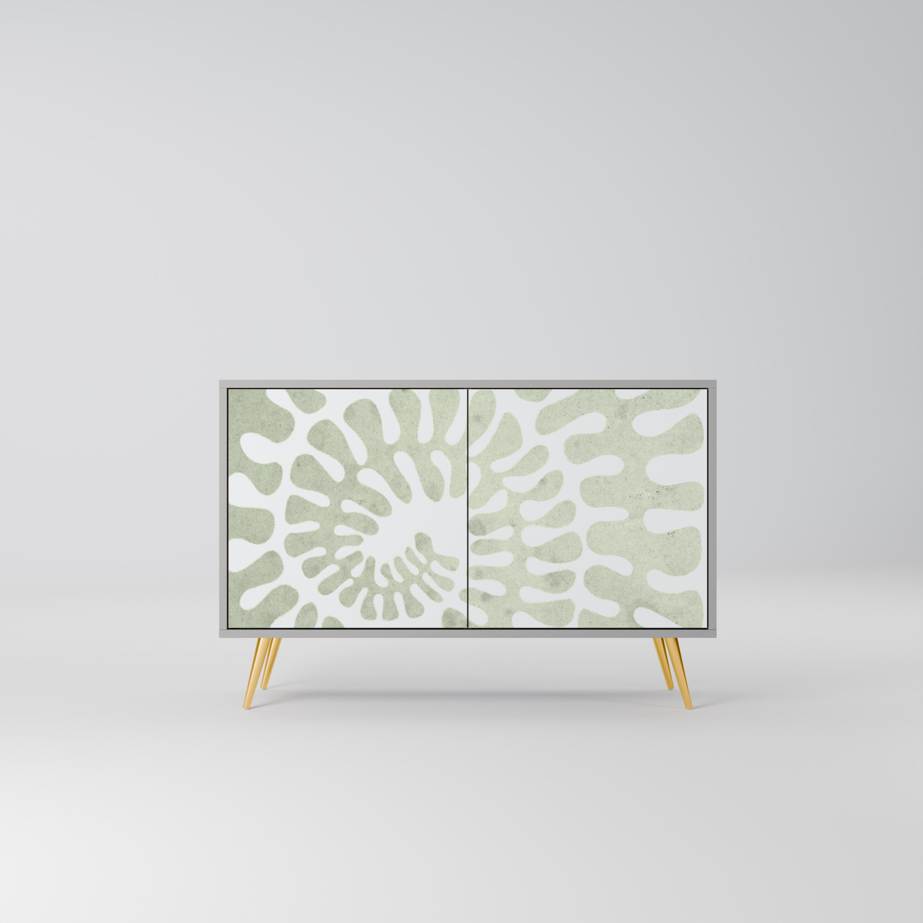 HELIX DANCE Aparador de 2 Portas em Acabamento Cinzento