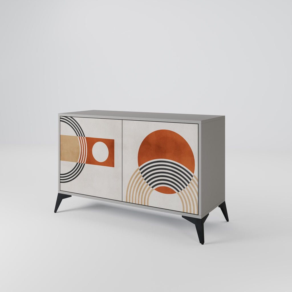 SPACE AROUND 2-Door Sideboard in Grey Finish