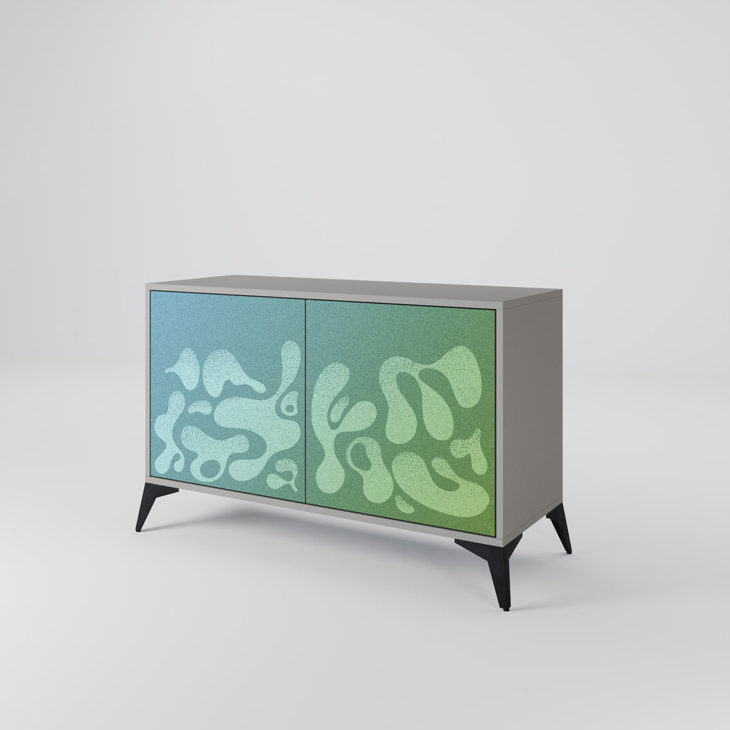 IRREGULAR BLUE 2-Door Sideboard in Grey Finish