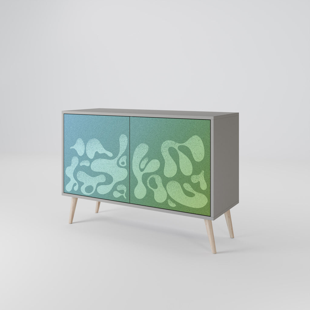 IRREGULAR BLUE 2-Door Sideboard in Grey Finish