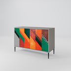 MAKESHIFT ARTISTRY 2-Door Sideboard in Grey Finish