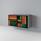 EARTHY FIGURES 2-Door Sideboard in Grey Finish