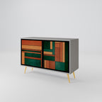 EARTHY FIGURES 2-Door Sideboard in Grey Finish