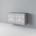 THAI GRAY 2-Door Sideboard in Grey Finish
